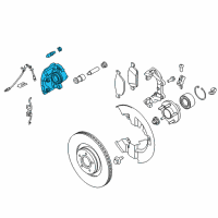 OEM Ford Focus Caliper Diagram - BV6Z-2B121-A