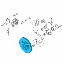OEM 2017 Lincoln MKC Rotor Diagram - CV6Z-1125-D