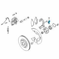 OEM 2017 Ford C-Max Front Speed Sensor Diagram - HV6Z-2C204-A
