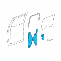 OEM 2009 GMC Sierra 1500 Regulator Diagram - 20914720