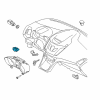 OEM 2015 Ford Escape Headlamp Switch Diagram - F1EZ-11654-E