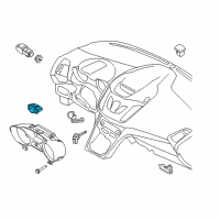 OEM 2016 Ford Escape Headlamp Switch Diagram - F1EZ-11654-E