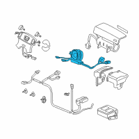 OEM 1997 Honda CR-V Reel Assembly, Cable Diagram - 77900-S10-A02