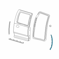 OEM Ram 3500 B Pillar Lower Diagram - 55372711AD