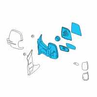 OEM 2016 Ford Transit-250 Mirror Assembly Diagram - CK4Z-17683-FB