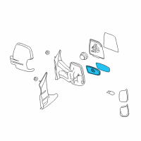 OEM Ford Mirror Glass Diagram - BK3Z-17K707-B