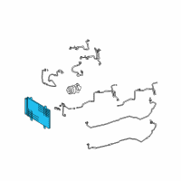 OEM Lexus LS460 CONDENSER Assembly Diagram - 88460-50201