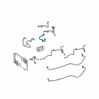 OEM Lexus LS460 Hose Sub-Assy, Suction Diagram - 88704-50050