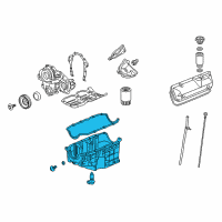 OEM Saturn Aura Oil Pan Diagram - 12603201