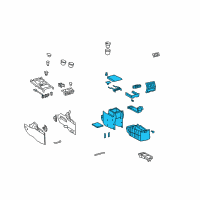 OEM 2011 Toyota Highlander Console Body Diagram - 58810-0E100-B0