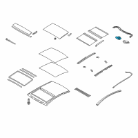 OEM Hyundai Sonata Motor Assembly-PANORAMAROOF(Mechanism) Diagram - 81671-3S000