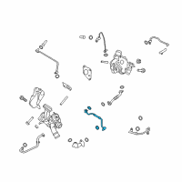 OEM Lincoln Coolant Line Diagram - FT4Z-8K153-B