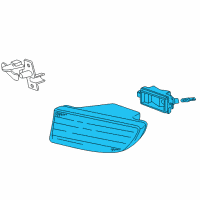 OEM 1995 BMW 750iL Fog Lights, Left Diagram - 63-17-8-352-023