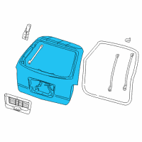 OEM 2005 Ford Freestar Lift Gate Diagram - 6F2Z-1740010-B