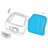 OEM 2006 Ford Freestar Weatherstrip Diagram - 3F2Z-17404A06-BA