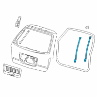 OEM Mercury Monterey Molding Diagram - 2F2Z-16410A06-AAA