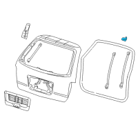 OEM Mercury Hinge Diagram - 3F2Z-1742900-AA