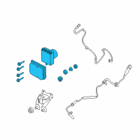 OEM 2011 Lincoln MKS ABS Control Unit Diagram - AA5Z-2C405-C