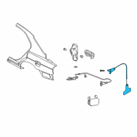 OEM 2002 Hyundai Sonata Opener Assembly-Fuel Filler Door Diagram - 95720-3D000