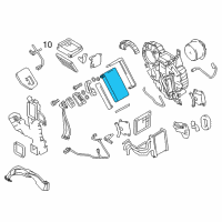 OEM 2015 Nissan Quest EVAPORATOR Assembly - Rear Diagram - 27411-CN000