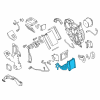 OEM 2016 Nissan Quest Core Assembly Rear Heater Diagram - 27325-1JA1A