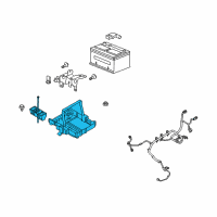 OEM Ford Taurus X Battery Tray Diagram - 8G1Z-10732-A