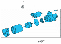 OEM 2022 Toyota Highlander Starter Diagram - 28100-0P090