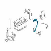 OEM Kia Optima Battery Sensor Assembly Diagram - 37180A8001