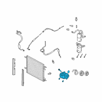 OEM 2010 Ford F-350 Super Duty Compressor Diagram - 9C3Z-19703-B