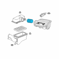 OEM 2009 Dodge Dakota Air Cleaner Hose Diagram - 53032642AB