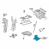 OEM Lexus UX250h Pump Assembly, Oil Diagram - 15100-F2010