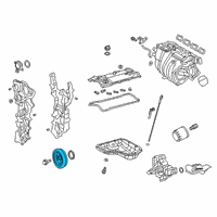 OEM 2019 Lexus UX250h PULLEY Assembly, CRANKSH Diagram - 13470-24020