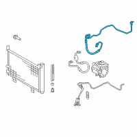 OEM 2010 Toyota Camry Suction Tube Diagram - 88704-06400