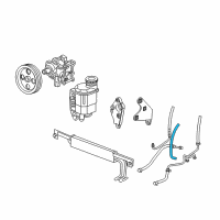 OEM 2005 Dodge Ram 2500 Line-Power Steering Pressure Diagram - 52113928AF