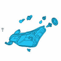 OEM 2010 Ford Focus Composite Assembly Diagram - 9S4Z-13008-D