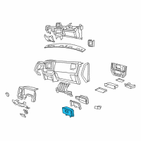 OEM 2008 Dodge Ram 1500 Holder-Instrument Panel Diagram - 5JU311DHAC