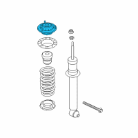 OEM 2015 BMW 650i xDrive Gran Coupe Right Guide Support Diagram - 33-50-6-854-328