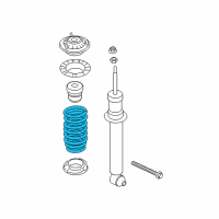 OEM 2012 BMW 650i REAR COIL SPRING:333520 Diagram - 33-53-6-798-831