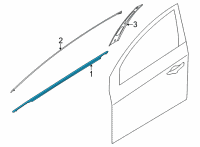 OEM Kia K5 W/STRIP Assembly-Fr Dr B Diagram - 82210L3000