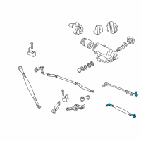 OEM Dodge D150 End Pkg-Steering Linkage Tie Rod Right Diagram - 4131302