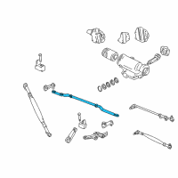OEM 1997 Dodge B2500 Tie Rod-Steering Center Diagram - 4089399