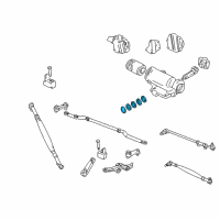 OEM 1997 Jeep Wrangler *Seal-STEERINGGEARPITMANSHAFT Diagram - 4470365