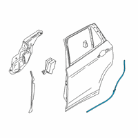 OEM BMW X2 Sealing Tape, Entrance, Door, Rear Diagram - 51-76-7-349-646