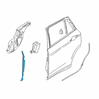 OEM 2019 BMW X2 Caulking B-Pillar Rear Door Left Diagram - 51-76-7-420-831