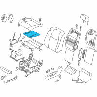 OEM 2012 Infiniti M37 Heater Unit-Front Seat Cushion Diagram - 87335-1MA0A