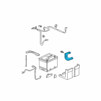 OEM Acura MDX Bracket, Starter Cable Diagram - 32411-S3V-010