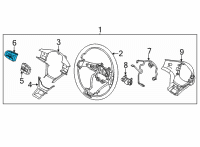 OEM Kia K5 Switch Assembly-STRG Rem Diagram - 96710L2030