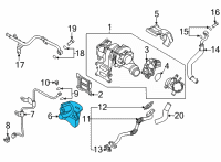 OEM 2022 Hyundai Kona Protector-Heat Diagram - 28526-2M800