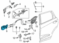 OEM Acura MDX HANDLE, R INSIDE Diagram - 72120-TYA-A01