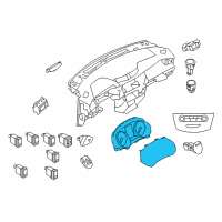 OEM Nissan Rogue Instrument Cluster Diagram - 24810-7FH0A
